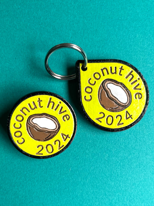 Coconut Hive 2024 Pin & Key Chain