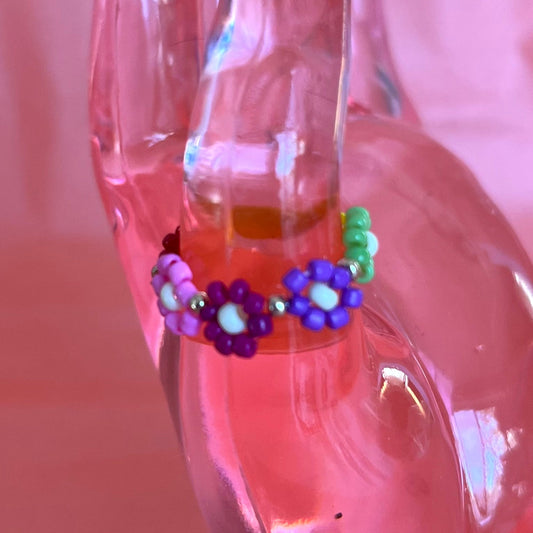 Daisy Chain Rings Rainbow Variations jewelry from GemCadet
