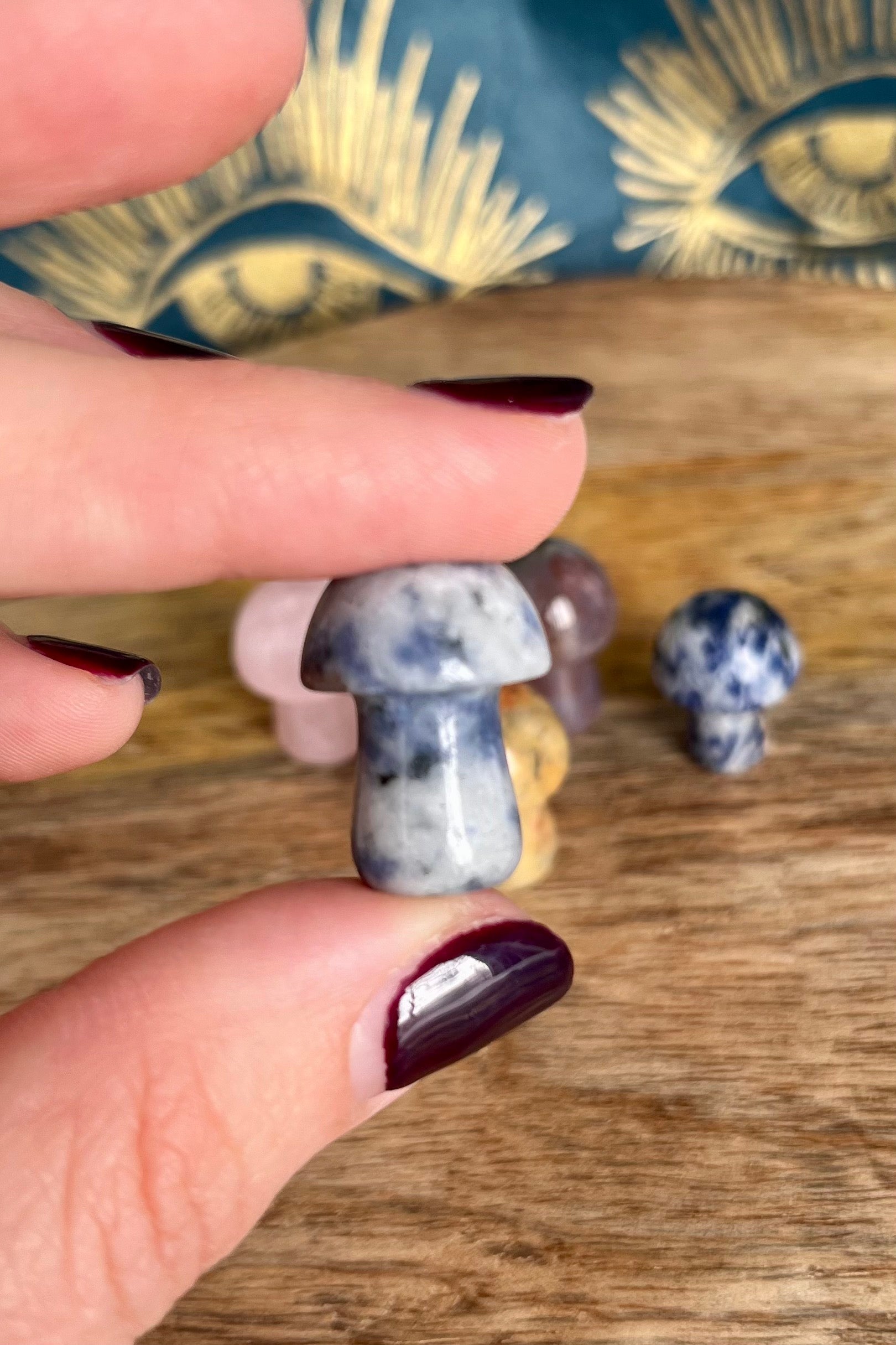Mini Stone Mushrooms Decor from GemCadet