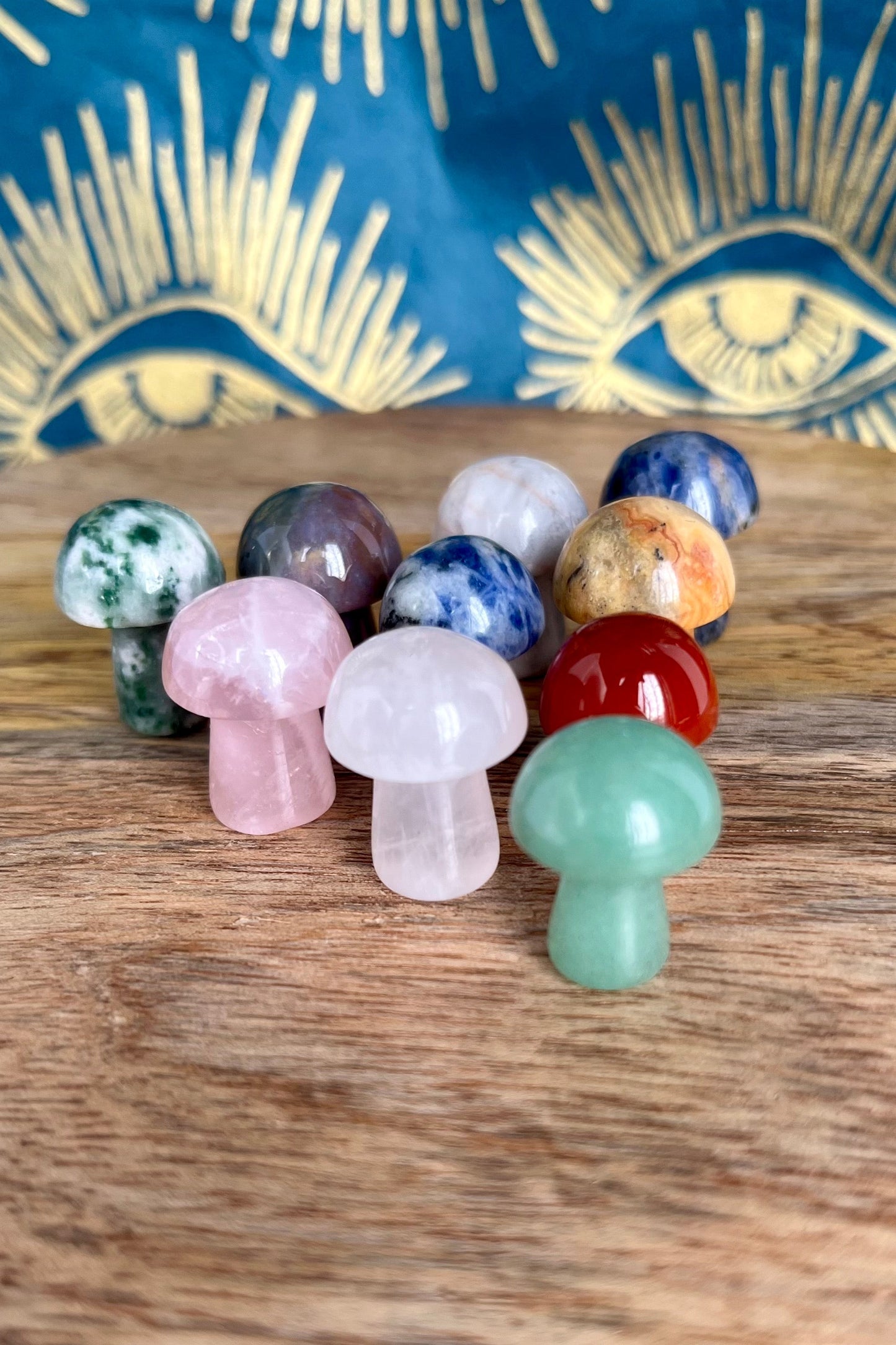 Mini Stone Mushrooms Decor from GemCadet