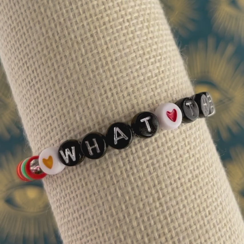 Rainbow Heart Bead Bracelets Toy Jewelry