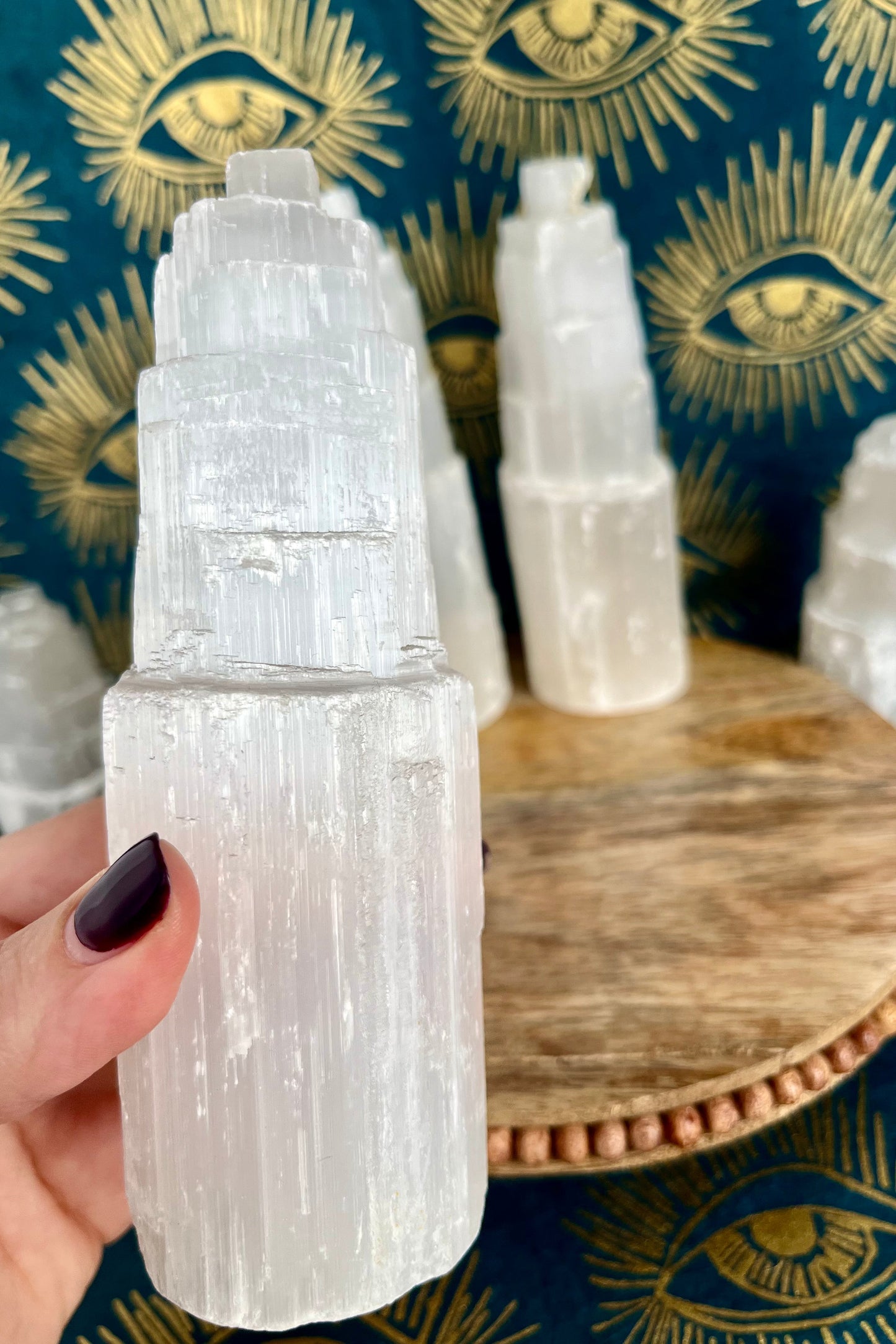 Selenite Towers Large crystals from GemCadet