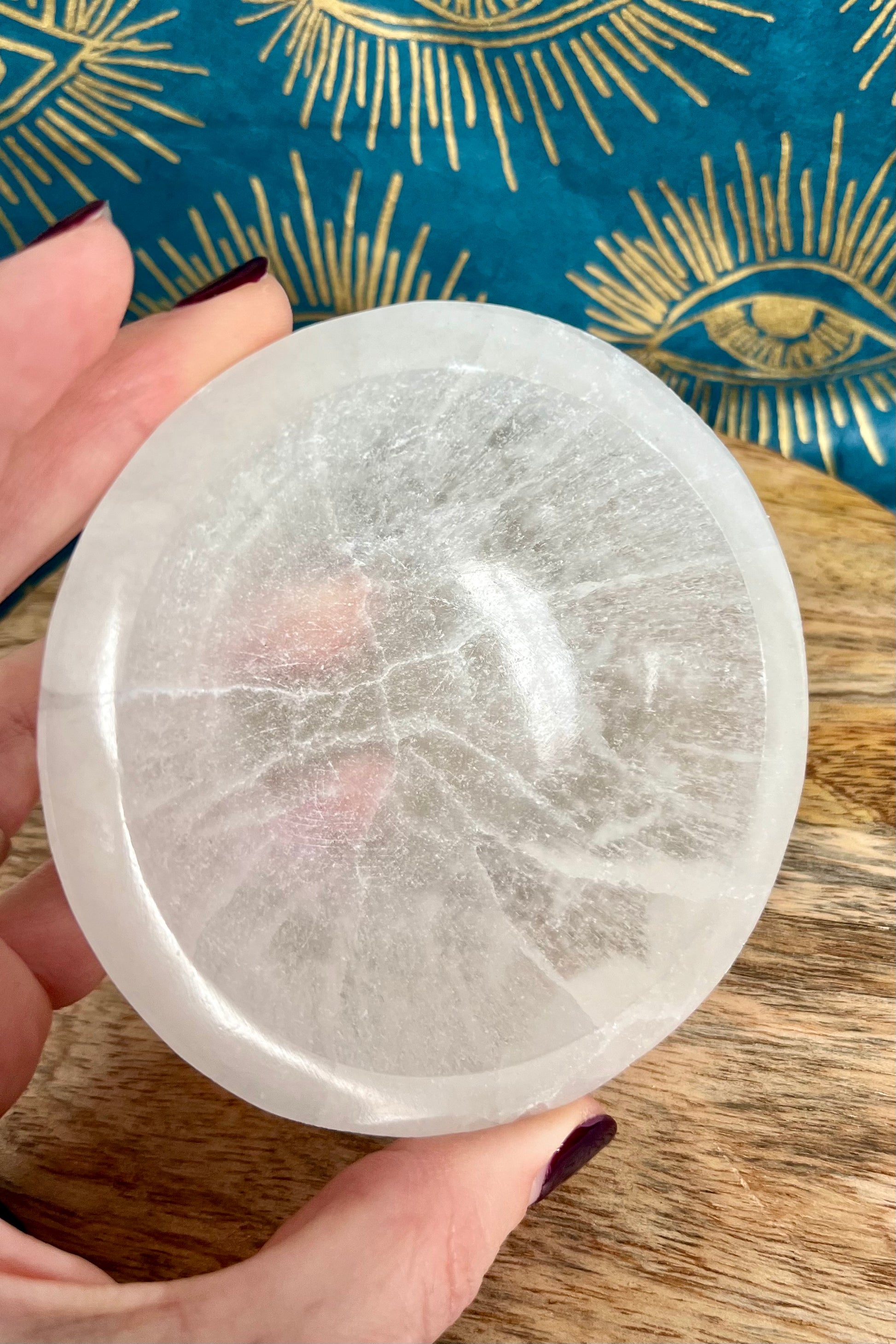 Selenite Bowl Round crystals from GemCadet